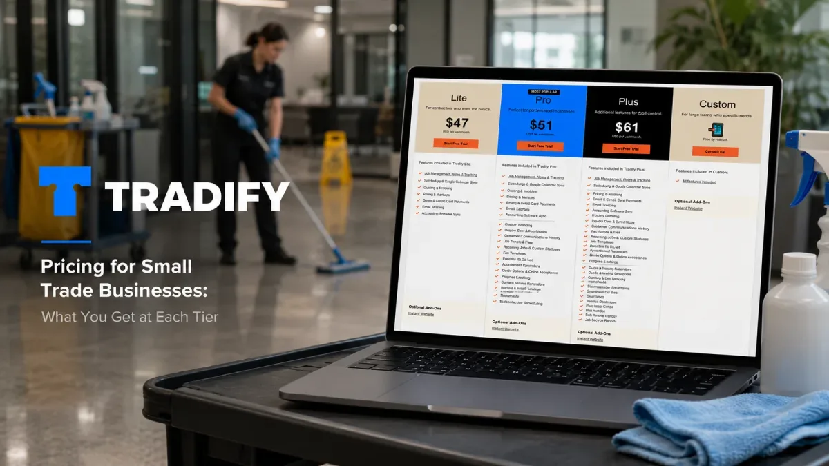 Tradify Pricing for Small Trade Businesses: What You Get at Each Tier