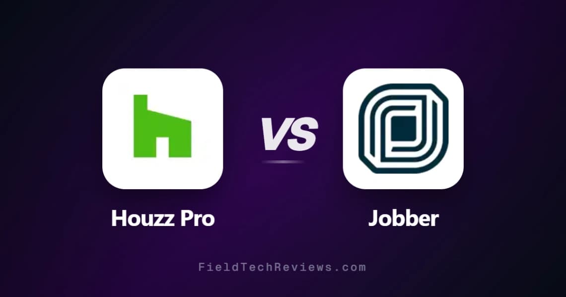 Houzz Pro vs Jobber comparison chart - pricing, features, and recommendations for field service professionals