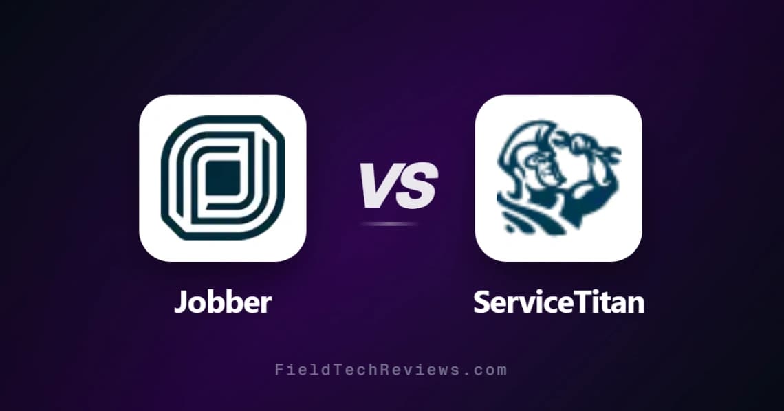 Jobber vs ServiceTitan comparison chart - pricing, features, and recommendations for field service professionals