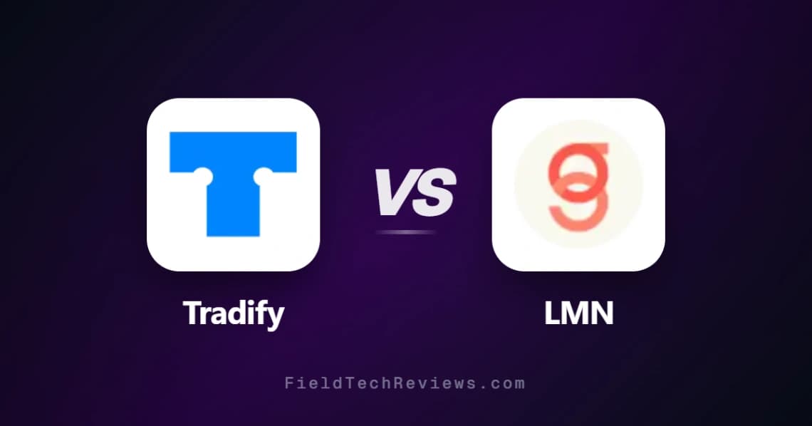 Tradify vs LMN comparison chart - pricing, features, and recommendations for field service professionals